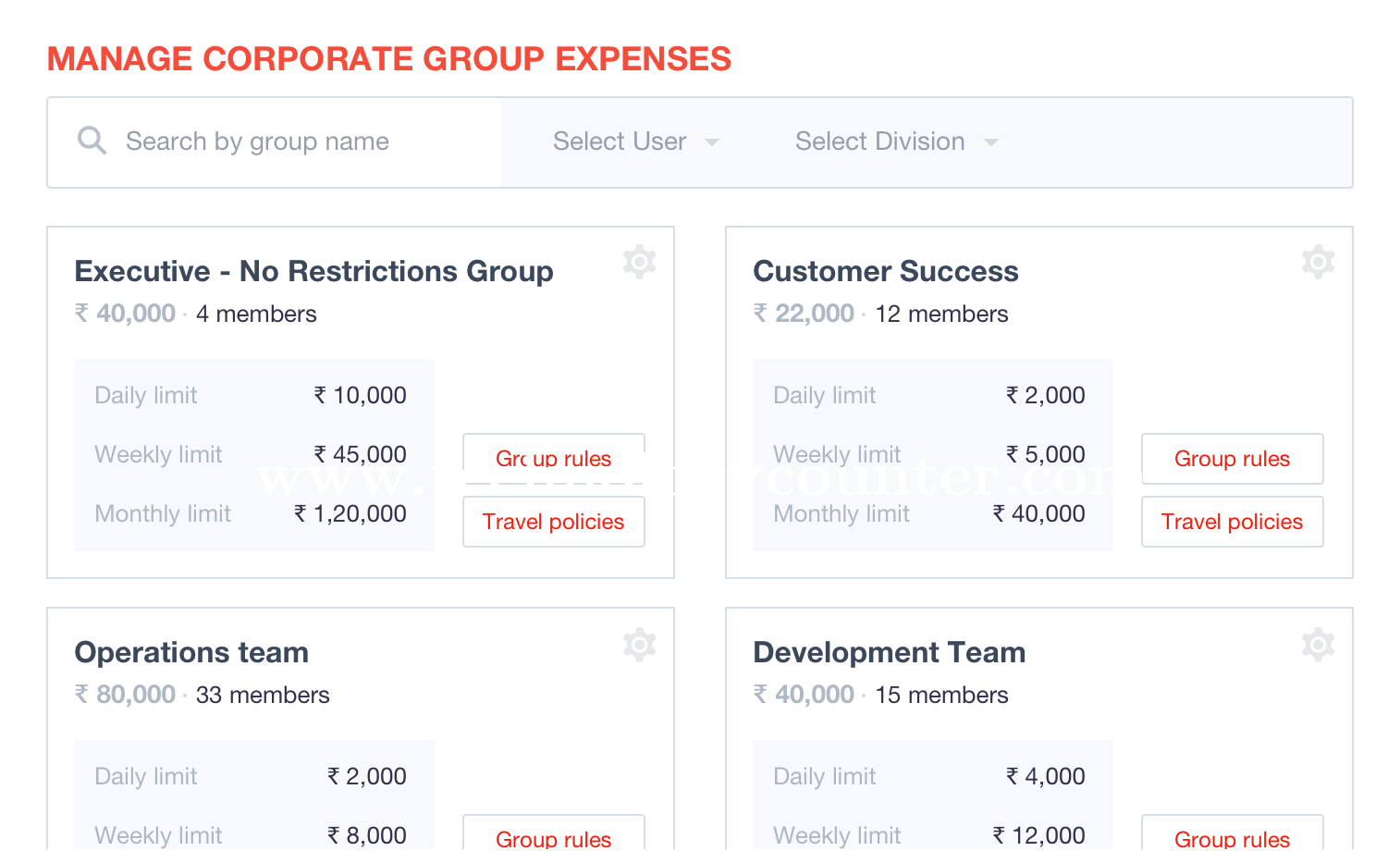 Roka Expense Management Screenshots